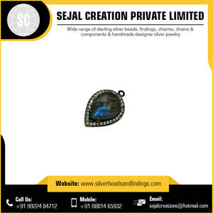 En vrac 925 Sterling Silver Blue Gemstone Connector Jewelry Findings Prix - Product Image 5