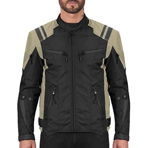 เสื้อแจ็กเก็ตมอเตอร์ไซค์สำหรับผู้ชายเสื้อแจ็กเก็ตมอเตอร์ไซค์ผ้าคอร์ดูราดูราขี่มอเตอร์ไซค์ได้รับการรับรองว่ากันน้ำได้ทุกสภาพอากาศ - Product Image 1