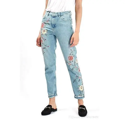 Pemasok Vietnam Jeans Denim Longgar Wanita, Celana Jins Denim Longgar dengan Harga Murah Terbaik