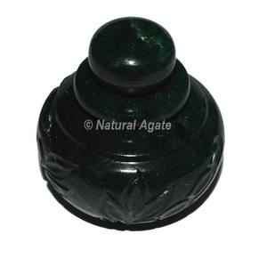 Green Aventurine Stone Bottle | Healing Gemstone Bowl - Product Image 2