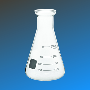 Equipo de laboratorio de carbonato de matraz cónico de vidrio transparente duradero de 250ml para uso químico - Product Image 3