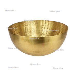 Bol de service alimentaire en laiton de la plus haute qualité forme ronde bol de chocolats de taille personnalisée pour les ustensiles de cuisine à la maison - Product Image 2