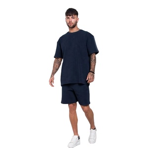 ชุดเสื้อยืดและกางเกงขาสั้นแฟชั่นฤดูร้อนสำหรับผู้ชาย,ชุดกางเกงขาสั้นแนวสตรีทลำลองใหม่สำหรับฤดูร้อน - Product Image 4