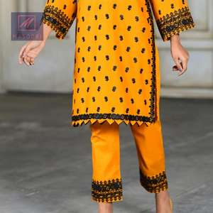 Kurti traditionnel indien de haute qualité, fabriqué à la main en coton, marque Masoori, pour femmes adultes, fabriqué au Pakistan - Product Image 4