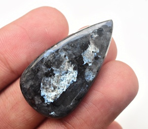 Natural Marble Gemstone Natural Blue Flashy Larvikite Gemstone Cabochon For Jewelry Making Wholesale Larvikite Beads Gemstone - Product Image 2