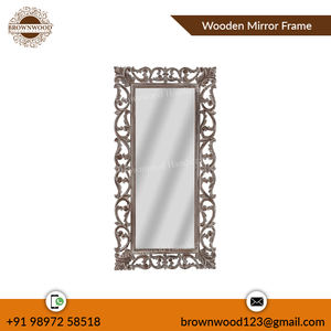 Cadre de miroir en bois décoratif pour la maison de l'Inde Meilleure vente Excellente qualité Antique Miroir de forme rectangulaire Cadres Fournisseur - Product Image 4