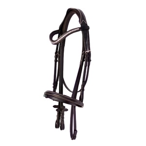 สายบังเหียนม้าหนังทำด้วยมือ,คุณภาพสูงพร้อมแผ่นรองนุ่มและคริสตัลหินจากผู้ผลิตสำหรับตกแต่ง - Product Image 1