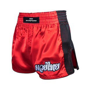 กางเกงมวยไทย MMA ผ้าซาติน สีและโลโก้สั่งทำได้ ทนทาน ใส่ได้ทั้งชายและหญิง รุ่นใหม่ 2026 ลดราคา - Product Image 2