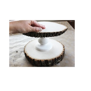 Platos de soporte de pastel de madera natural para alimentos color de madera natural y usos de artículos de fiesta a un costo razonable - Product Image 6