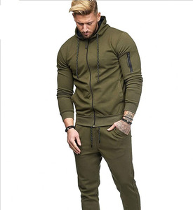 Trajes de jogging de invierno para hombres Sudadera con capucha y pantalones Chándal Ropa deportiva masculina Top Alta calidad Fleece 100% Algodón Adultos 10 Conjuntos - Product Image 3