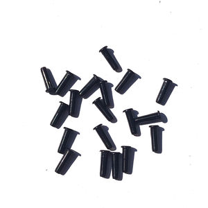 Ensemble d'œillets pour raquette de badminton, à trou simple et à trous doubles, pour la protection des cordes, accessoire de raquette, nylon noir 12/nylon 66 - Product Image 1