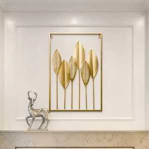 Affiche murale en fer forgé, maison en or, salon - Product Image 5