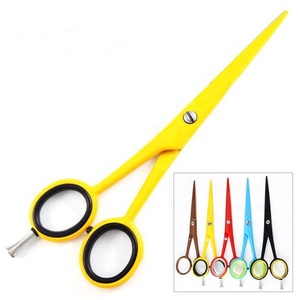 Ensemble de ciseaux de coiffeur de haute qualité en acier à haute teneur en carbone enduit de papier multicolore meilleurs outils de coiffure pour les professionnels de la beauté - Product Image 1