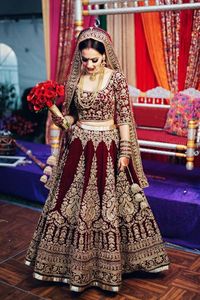 INDIAN BRIDAL HEAVY LEHENGA, <b>BLOUSE</b> DRESS WITH HEAVY Embellished in Crystal Glass Beads Stone,ZARDOZI-work for Wedding@2021-- - Product Image 2