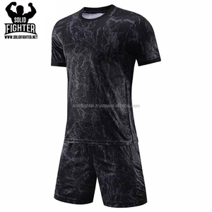 Diseño de logotipo personalizado Conjuntos de uniformes de fútbol Unisex 100% Poliéster Ropa de equipo de alta calidad Todas las estaciones - Product Image 2