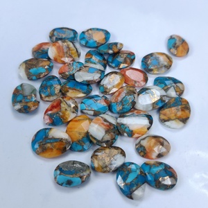 ขายส่ง Oyster Turquoise สังเคราะห์ Rosecut อัญมณีธรรมชาติสำหรับเครื่องประดับทำ - Product Image 2