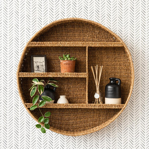 Estantería colgante de nuevo diseño para algas marinas, estantes de paja vintage para algas marinas hechos en Vietnam - Product Image 1