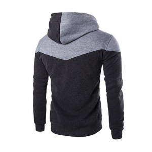 Sweat à capuche d'hiver pour homme personnalisé OEM, 100% coton, col en V, manches longues, pull-over, grande taille, respirant, 260g - Product Image 2