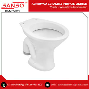 Inodoro de Cerámica Anglo-India de Una Pieza, Montado en el Suelo, Alargado, con Doble Descarga, Opciones de Sifón en P y S, para Uso en Baños - Product Image 3