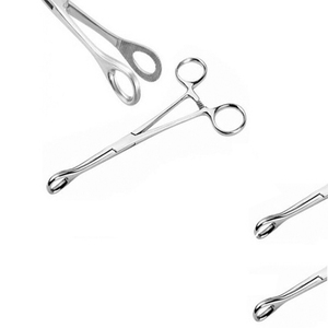 Sponge Holding Forceps 320MM (12 <b>1</b>/<b>2</b>") Serrated Without <b>Ratchet</b> Surgical Organ and Tissue Grasping CE Certified Class I - Product Image 5