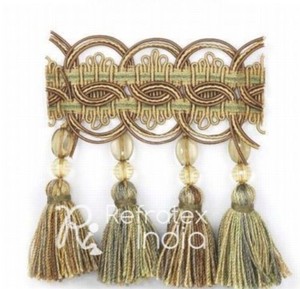 Distribuidor y fabricación de flecos de borlas, precio económico de la mejor calidad y bajo precio, refractex, India, hecho en la India - Product Image 1