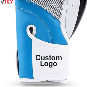 Guantes de boxeo de entrenamiento de lucha OEM con logotipo personalizado profesional de cuero real - Product Image 4