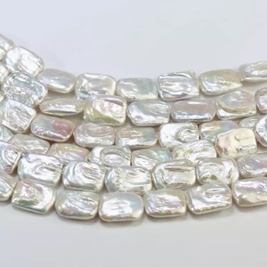 ไข่มุกน้ำจืดสีขาวธรรมชาติที่100% ที่สุดไข่มุกบาร็อคขนาด14-16มม. ไข่มุกแท้อุปกรณ์เสริมขนาดไม่สม่ำเสมอ - Product Image 1