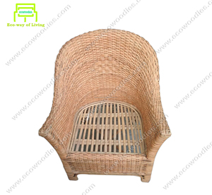 Fauteuil à bascule en bambou et osier, style moderne et luxueux, pour villa, parc, jardin, restaurant, usage extérieur - Product Image 5