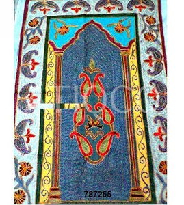 Alfombrilla de oración Janamaz Musalla para musulmanes Hermosas alfombras coloridas Diseño único Alfombrillas de oración y alfombra de mezquita - Product Image 3