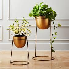 Modern <b>Brass</b> Gold Planters with <b>Stand</b> Planter Pots with Metal <b>Stands</b>, Flower Pot Living Room Decor - Product Image 3