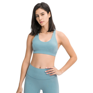 เสื้อชั้นในกีฬาผู้หญิง โยคะ ฟิตเนส ไซส์ใหญ่ แบบ Racer Back น้ำหนักเบา แห้งเร็ว ระบายอากาศดี เป็นมิตรกับสิ่งแวดล้อม เสื้อผ้าออกกำลังกายเซ็กซี่ - Product Image 1