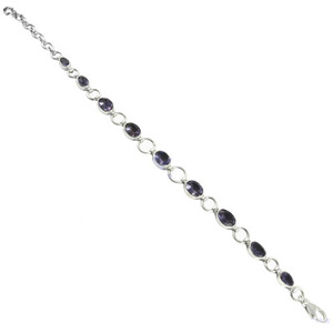 Party Wear Designer Silver Gemstone <b>Bracelet</b> - Product Image 1