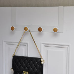 Matte Black Double Overdoor <b>Hook</b> with 6 <b>Hooks</b> Product Category <b>Hooks</b> & <b>Rails</b> - Product Image 2