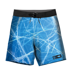 Bañadores cortos de playa para hombre, traje de baño personalizado de diseño azul - Product Image 5