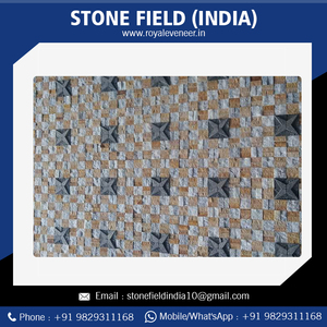 พรีเมี่ยมที่มีคุณภาพ300X300มิลลิเมตรหินธรรมชาติโมเสคและแผงในราคาขายส่งสนามหินอินเดีย - Product Image 3