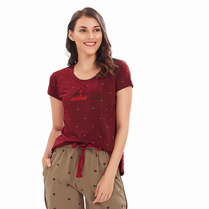 ชุดเสื้อยืดคอกลมแฟนซีกับกางเกงขาสั้นชุดฤดูร้อนออกแบบอย่างมีสไตล์ - Product Image 5