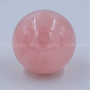 Esfera de cuarzo rosa de última calidad, piedra Natural, Ágata tallada para decoración del hogar, meditación, curación y puesta a tierra - Product Image 4