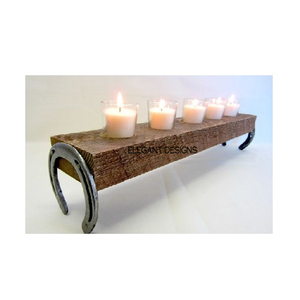 Bougeoir en bois de taille personnalisée de mariage de qualité supérieure Bougeoir décoratif fait à la main Bougeoir de créateur - Product Image 1