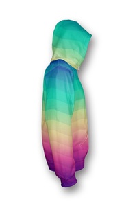 Arco Iris onda Jersey Sudadera con capucha - Product Image 3