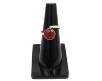 Cincin Bezel Buatan Tangan Berlapis Emas dengan Batu Akik Bentuk Kunci, Gaya Vintage Terbaik untuk Hadiah Hari Valentine Wanita dari Sameer Art Craft