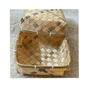 Cesta de bambú artesanal, cesta de bambú Natural para regalo, venta al por mayor, Vietnam - Product Image 2