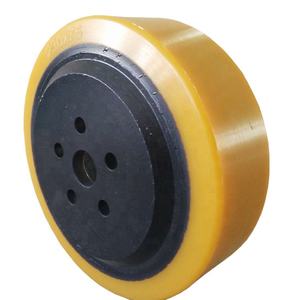 230x7 5/85-30mm 5 Furos Durável Poli Uretano PU Suave Drive Tração Roda Pneu Usado em HY Empilhadeira/Caminhão - Product Image 1