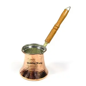 铜花式土耳其咖啡壶家用和餐厅厨具茶壶经典时尚批发金属茶壶