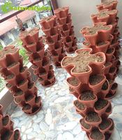 Pots de jardinage en tour empilables hydroponiques