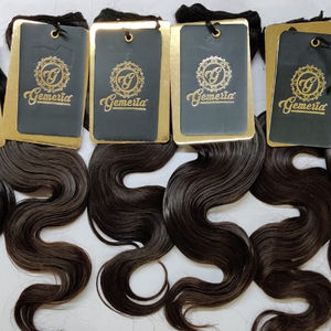 มัดผมคลื่นขายส่งความยาวที่แตกต่างกันนุ่มเรียบหนังกำพร้าเวอร์จินดิบร่างกายคลื่นผมปิด6X6หน้าผาก13X6ฟรีผม - Product Image 2