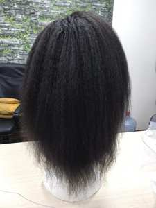 Yaki straight <b>Wig</b> <b>for</b> <b>black</b> <b>Women</b> VIRGIN Remy Hair Transparent lace <b>Wig</b> High Quality HUMAN HAIR EXTENSION at wholesale price - Product Image 3