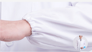 L'hôpital professionnel frotte les uniformes confortables 100% coton vêtements de travail médicaux Satin blanc manteaux de laboratoire et vêtements de médecin - Product Image 6