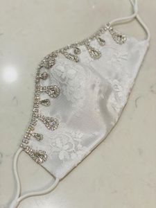 --ELEGANT---DESIGNER-BEAUTIFUL-<b>FACE</b> ACCESSORIES WITH---PEARLS,CRYSTAL BEADS--STYLISH--EMBROIDERY-WORK---2021 - Product Image 2