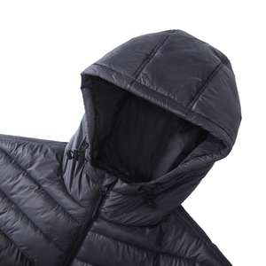 Chaqueta acolchada revestida personalizable con cuello levantado a prueba de viento cálido estilo Patchwork burbuja prendas de vestir para la posición del logotipo frontal de invierno - Product Image 4