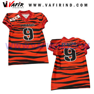 Maillot de football américain haut de gamme, vêtements de sport respirants et extensibles, numéro d'équipe personnalisé, antibactérien, meilleur prix, service OEM - Product Image 4